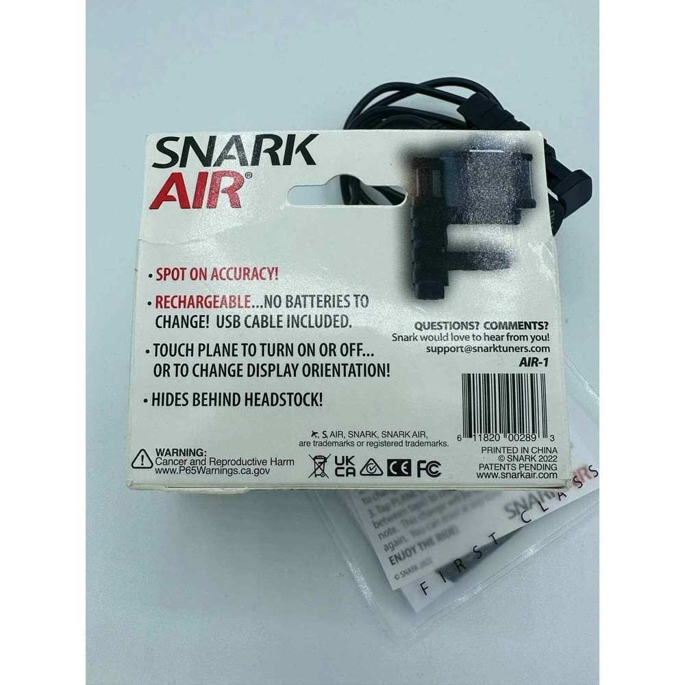 Snark Air Rechargeable Clip On Guitar Tuner Ukulele Bass Mandolin Banjo - Picture 9 of 9